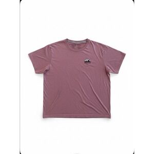 Patagonia Shirt Sz 2XL(Fits Large)Evening Mauve Skyline Stencil Responsibili-Tee